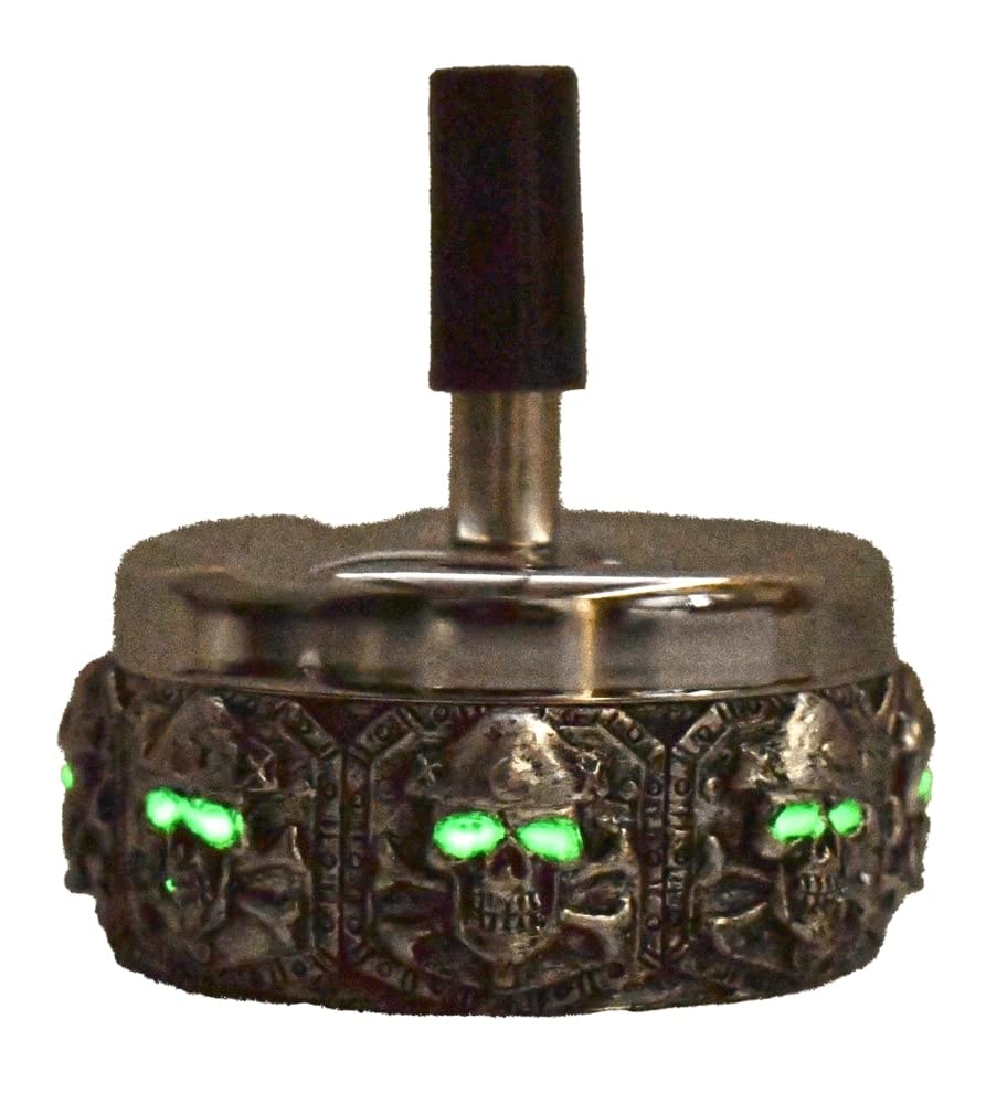 Skull and Crossbones - Glow in the Dark Spinning Ashtray