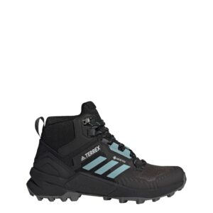 adidas Women's Terrex Swift R3 Mid Gore-tex, Core Black Mint Ton Grey Five, 6