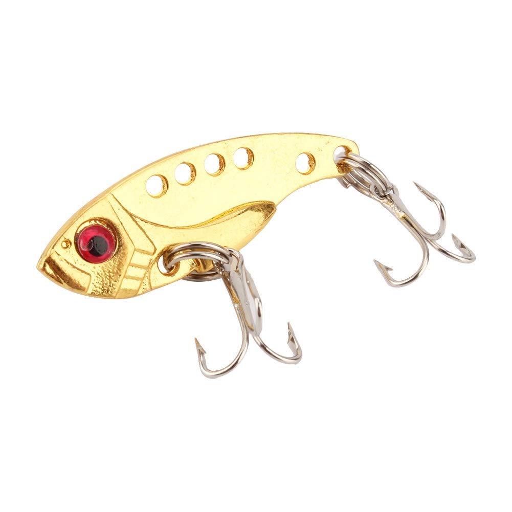 Fishing Spoons, Spoon Fishing Lures Fishing Spinner Baits Crank Baits Metal Sequin with Treble Hooks Flutter Fish Lures Tackle for Bass Crappie Trout Steel Head Salmon Pike Walleye Shad Freshwater