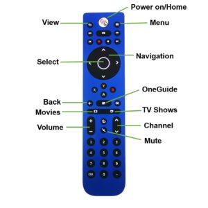 Media Remote Control Compatible with Xbox One System, Full Function Access Xbox One, TV, Blu ray and Streaming Media - Blue Color