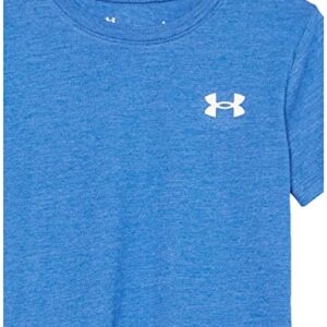 Under Armour Boys' Elite Short Sleeve T-Shirt, Stylish Crew Neckline & Fuller Cut for Complete Comfort, Ultra Blue SP22, 4