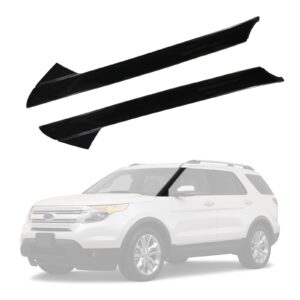 CARMOCAR A-Pillar Front Molding Windshield Outer Trim Replacement for 2011-2019 Ford Explorer 4 Door Utility (Left & Right) Replaces BB5Z-7803145-AA BB5Z-7803137-AB BB5Z7803136AA BB5Z7803136AB