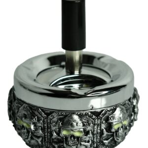 Skull and Crossbones - Glow in the Dark Spinning Ashtray