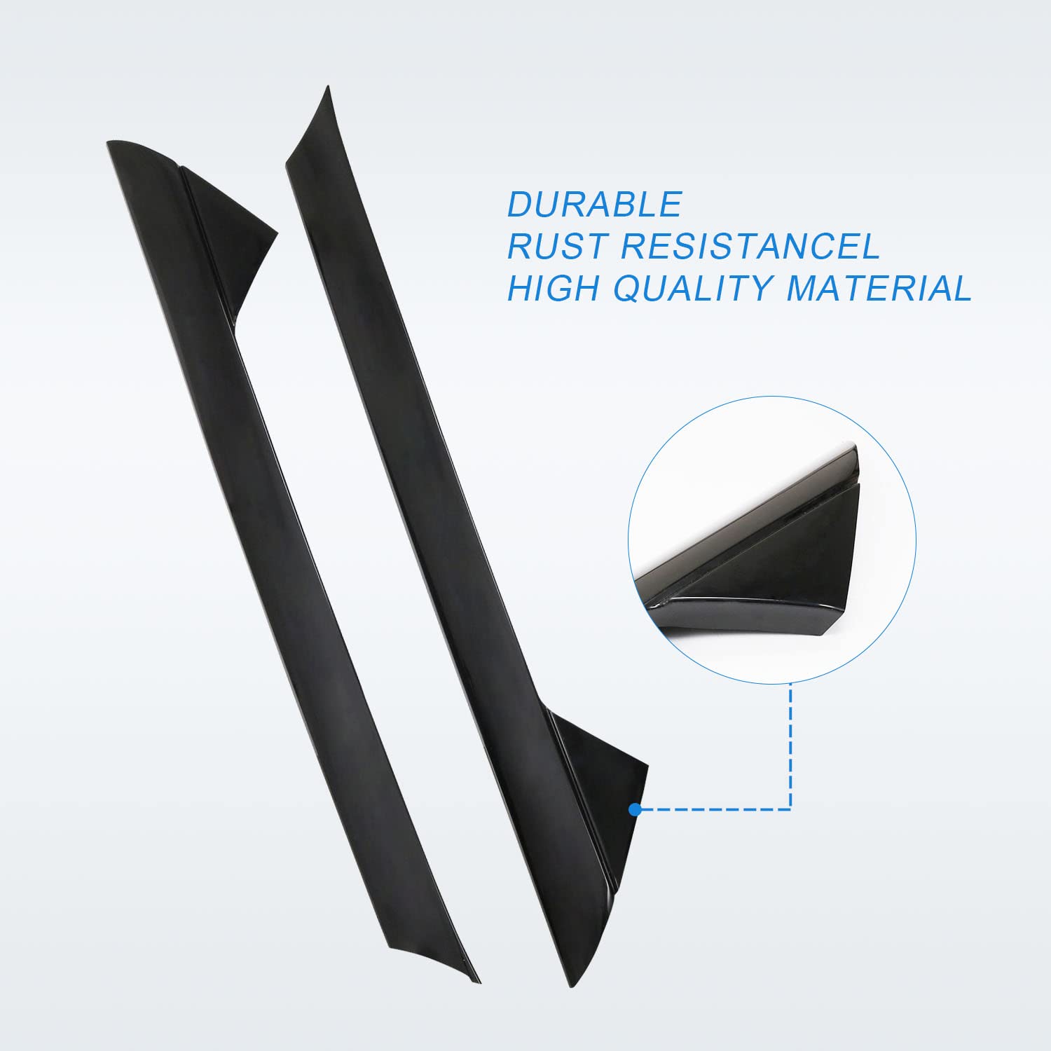 CARMOCAR A-Pillar Front Molding Windshield Outer Trim Replacement for 2011-2019 Ford Explorer 4 Door Utility (Left & Right) Replaces BB5Z-7803145-AA BB5Z-7803137-AB BB5Z7803136AA BB5Z7803136AB