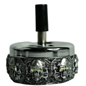 Skull and Crossbones - Glow in the Dark Spinning Ashtray