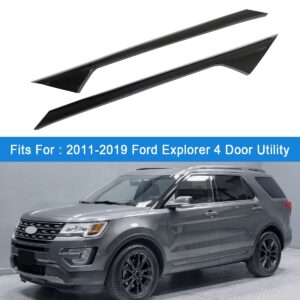 CARMOCAR A-Pillar Front Molding Windshield Outer Trim Replacement for 2011-2019 Ford Explorer 4 Door Utility (Left & Right) Replaces BB5Z-7803145-AA BB5Z-7803137-AB BB5Z7803136AA BB5Z7803136AB