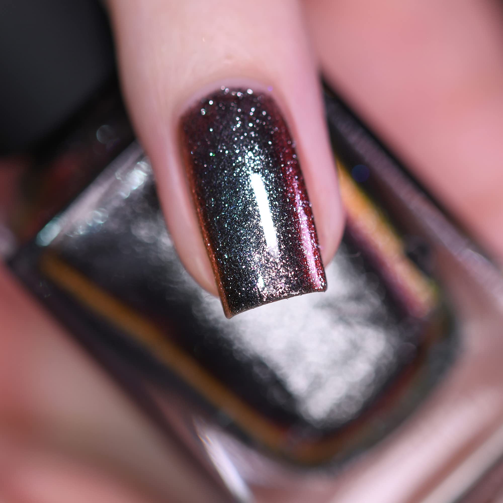 ILNP Grand Entrance - Gunmetal Metallic Duochrome Nail Polish