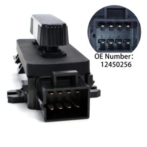 6-Way Power Seat Adjustment Switch Front Left and Right Side Fit for Chevy 1999-2007 for Chevrolet Silverado for GMC Sierra Car Part Replace OE # 12450256