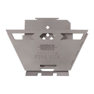 Vargo Titanium Fire Box - Ultralight Portable Camping Fire Box