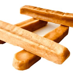 Snow Hill Natural Himalayan Yak Cheese Dog Chews XXL Monster 4 Pcs Long Lasting Natural Organic Protein-Rich Golden Bone Dog Treats Improved Oral Health - Yaky Cheese of Himalayas