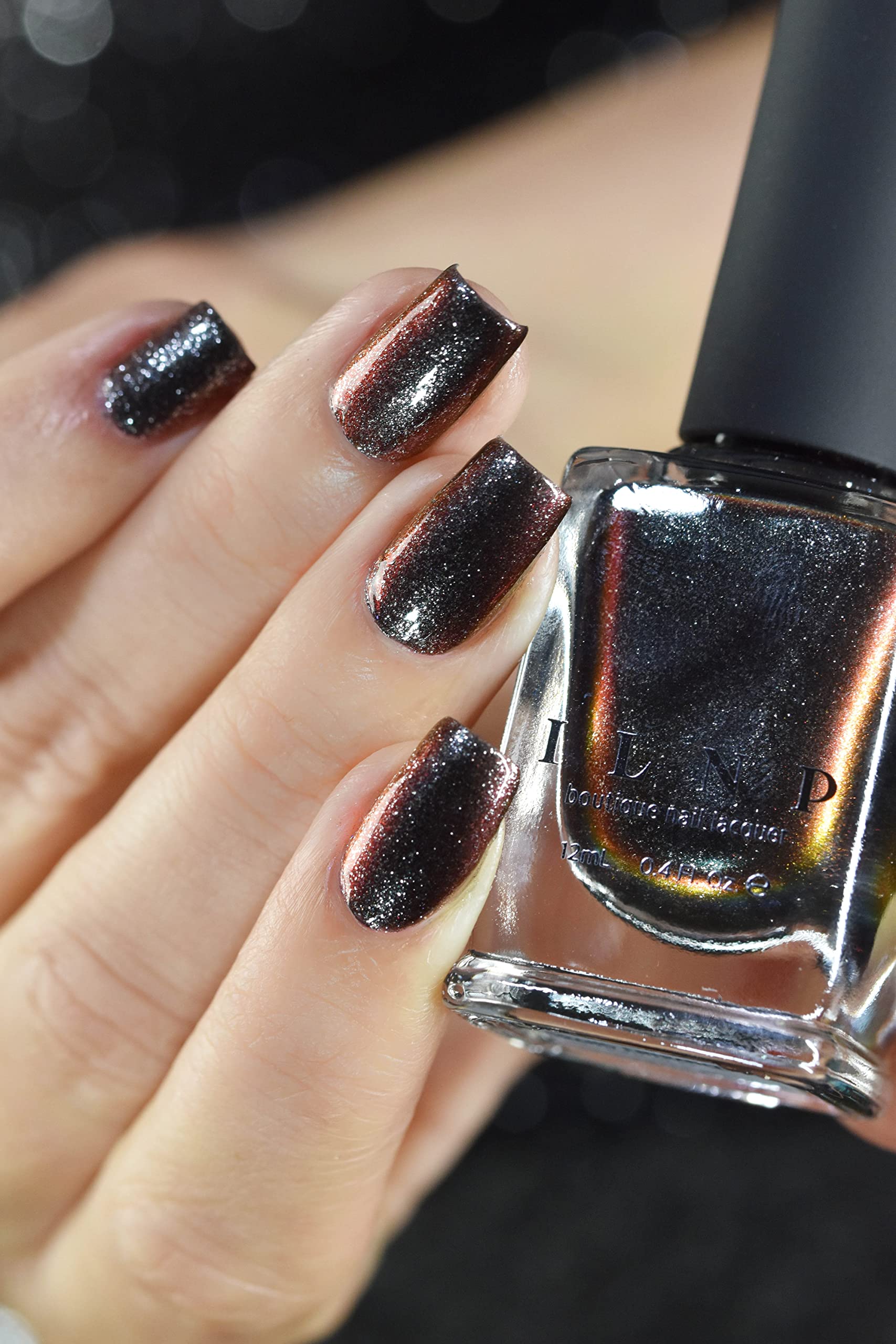 ILNP Grand Entrance - Gunmetal Metallic Duochrome Nail Polish