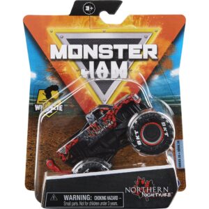 monster jam 2021 spin master 1:64 diecast monster truck with wheelie bar: legacy trucks northern nightmare