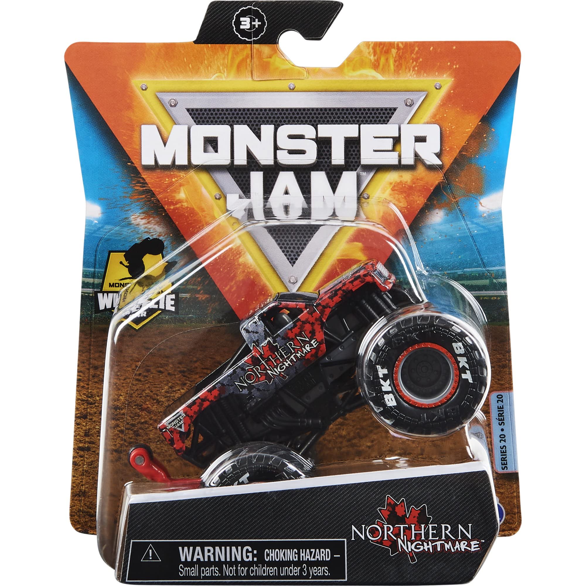 Monster Jam 2021 Spin Master 1:64 Diecast Monster Truck with Wheelie Bar: Legacy Trucks Northern Nightmare