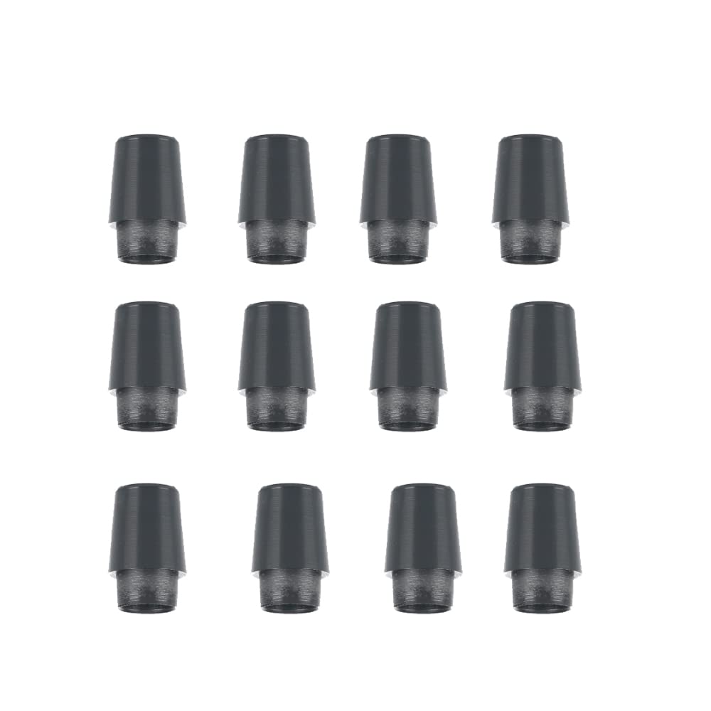 HNMFIT Golf Custom Solid Black Ferrules Compatible with Ping Iron 0.355'' 0.370'' Available 12pcs/Package (0.370'')