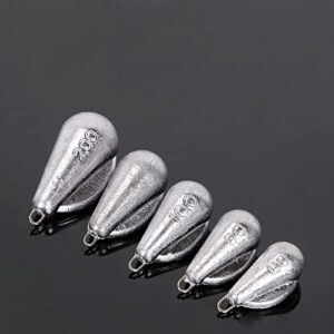 LINFFSTR 5Pcs Fishing Lead Sinkers with Fin Sea Fishing Weights with Weight Scale Fishing Drop Sinkers Carp Fishing Tackle Fish Casting Tool 60g 80g 100g 120g 150g 200g 250g 300g (Size : 300g)