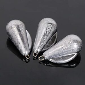 LINFFSTR 5Pcs Fishing Lead Sinkers with Fin Sea Fishing Weights with Weight Scale Fishing Drop Sinkers Carp Fishing Tackle Fish Casting Tool 60g 80g 100g 120g 150g 200g 250g 300g (Size : 300g)