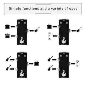 EX Signal Line Select A/B Box Passive Circuit EAB-BOX, A/B switchable signal select pedal