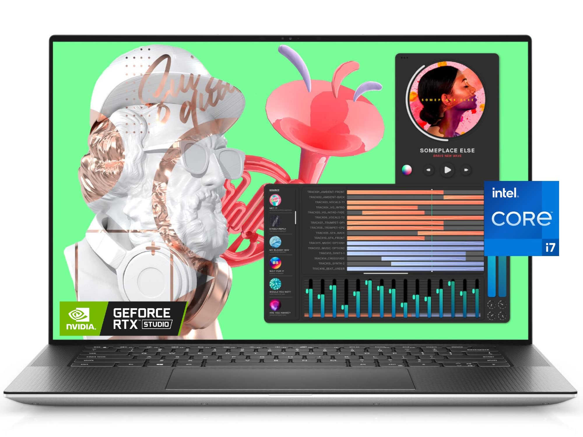 Dell Newest XPS 15 9510 Elite Laptop, 15.6" FHD+ 500 Nits Display, Intel i7-11800H, RTX 3050Ti, 32GB RAM, 1TB SSD, IR Webcam, Backlit Keyboard, Fingerprint Reader, WiFi 6, Thunderbolt 4, Win 11 Home