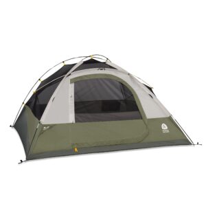 Sierra Designs Fern Canyon 4 Person Tent for Camping - Easy Setup – Includes a Waterproof Removable Rain Fly Ready for Any Conditions - Included Burrito Bag for Quick and Easy Storage…