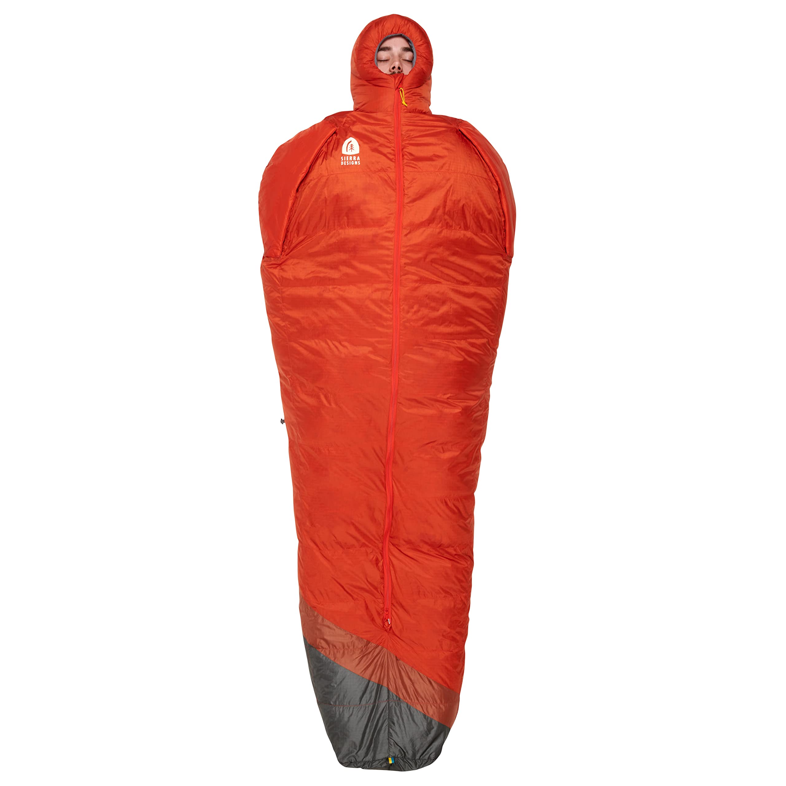 Sierra Designs Mobile Mummy 15 Degree Sleeping Bag for Backpacking or Camping. Lightweight, Comfortable and Warm Down Sleeping Bag with 800 Fill Power DriDown. Includes a Stuff Sack & Storage Bag