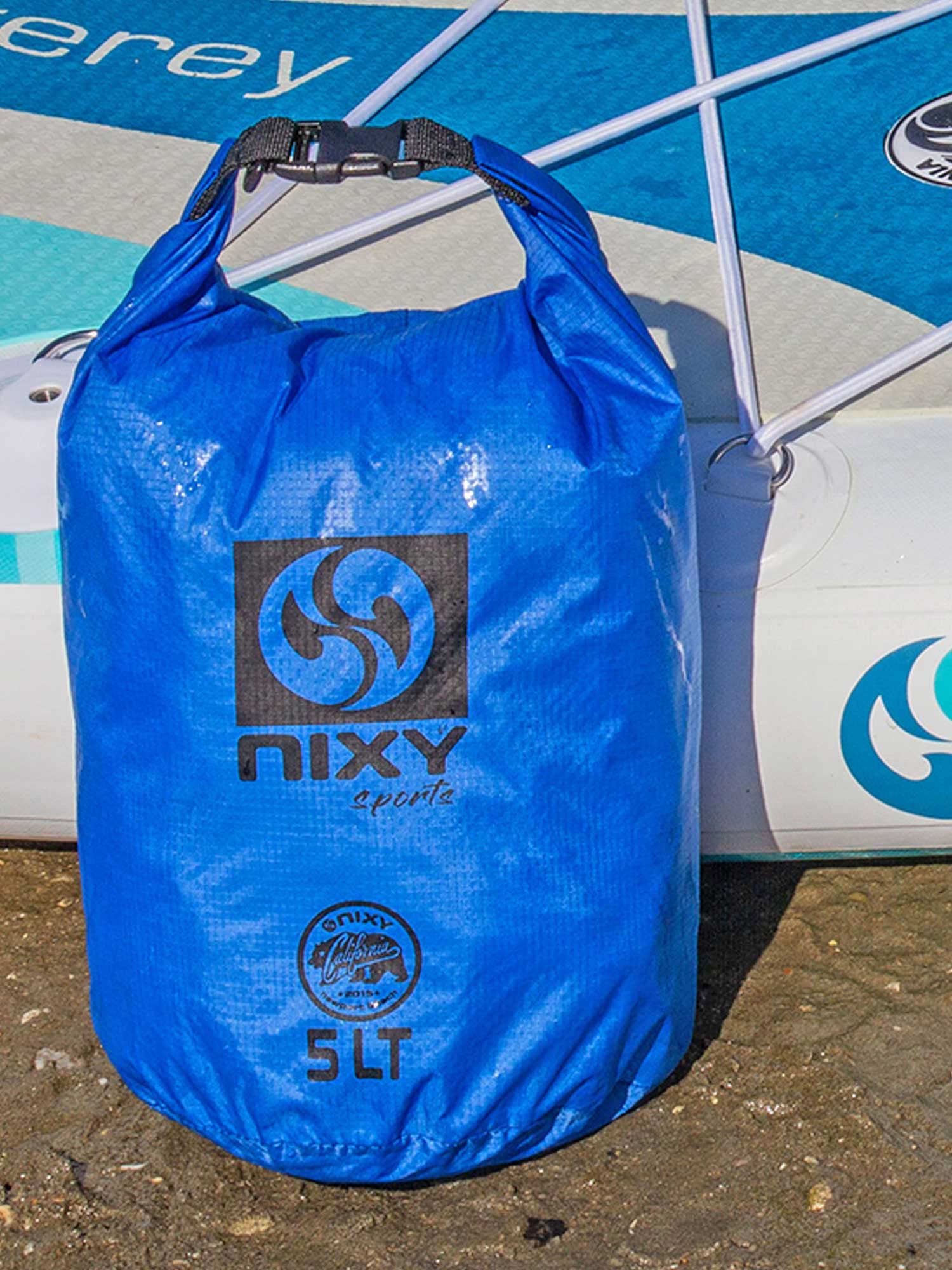 NIXY Waterproof Dry Bag Dry Sack Ultralight 5L/10L/20L, Keep Gear Dry for Paddle boarding, Kayaking, Backpacking, Camping, Boating, Swimming, Outdoors-Roll Top Ripstop Nylon (Blue, 20L)