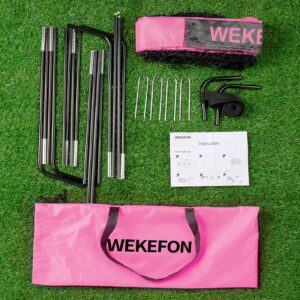 WEKEFON Soccer Goal 5' x 3.1', Pink, Portable for Backyard Games & Training, 1 Pack