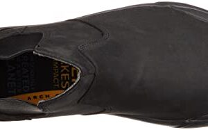 KEEN Women's Elena Pull On Waterproof Chelsea Boot, Triple Black/Black, 7.5