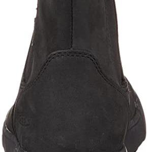 KEEN Women's Elena Pull On Waterproof Chelsea Boot, Triple Black/Black, 7.5