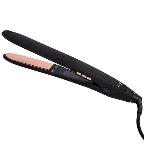 n:p Beautiful Flat Iron Vibrating Hair Straightener Technology Titanium Soft Cool Touch NO-Slip Grip