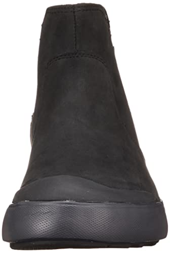 KEEN Women's Elena Pull On Waterproof Chelsea Boot, Triple Black/Black, 7.5