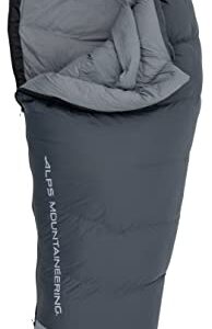 ALPS Mountaineering Zenith 0° Mummy Sleeping Bag, Regular - Charcoal/Red - NEW