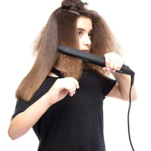 n:p Beautiful Flat Iron Vibrating Hair Straightener Technology Titanium Soft Cool Touch NO-Slip Grip