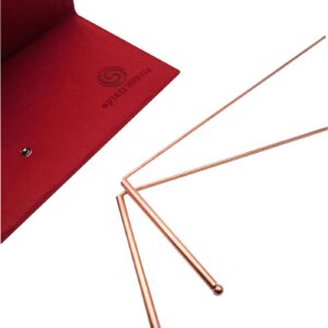 Spirit Hunter 99.9% Copper Dowsing Rod - Detect Gold, Water, Ghost Hunting etc - 2pcs Divining Rods with Bag.