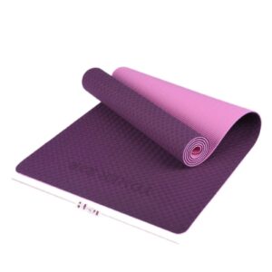 na yoga mat 80cm widened, lengthened and thickened two-color yoga fitness non-slip home