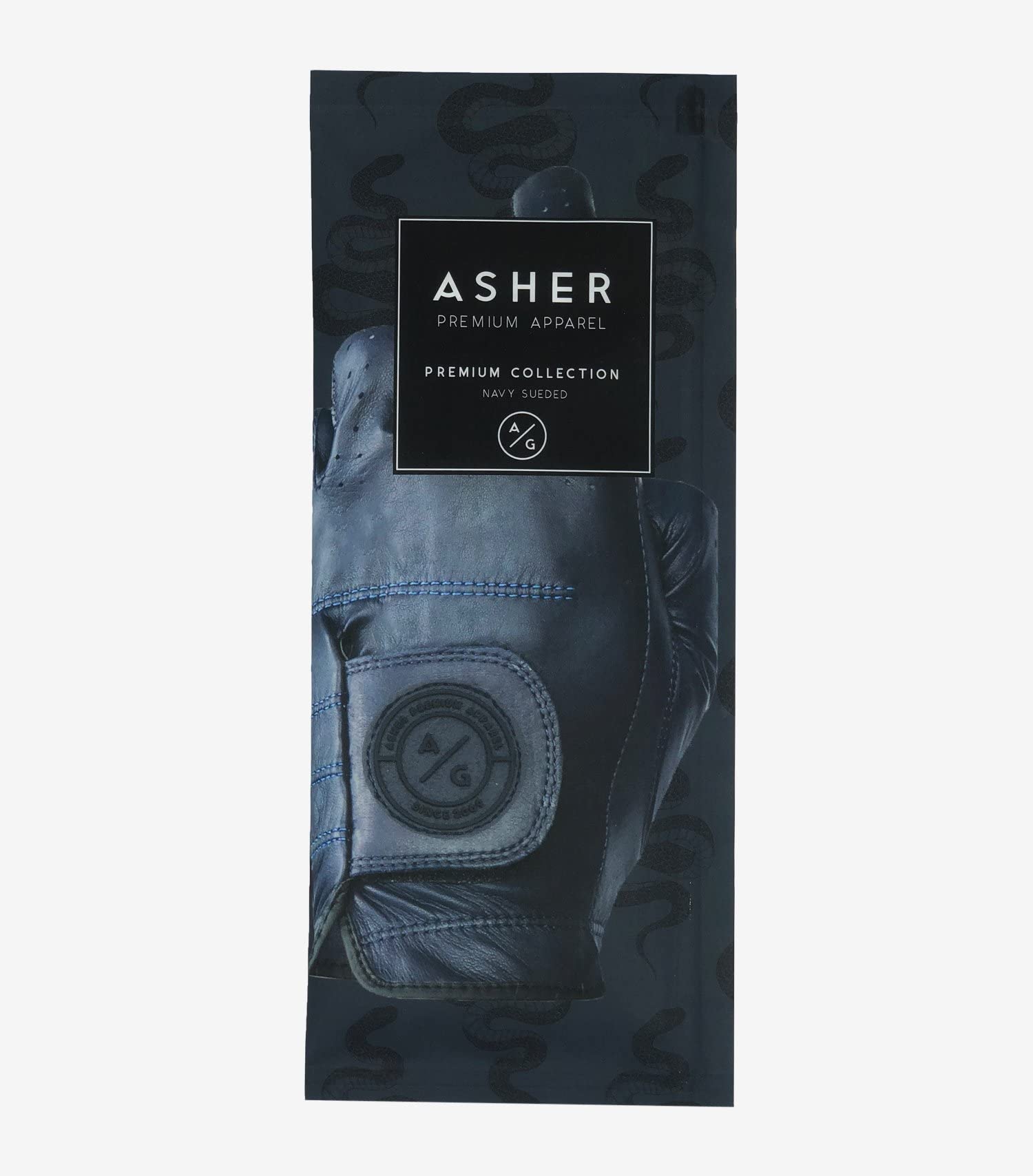 Asher Men's Premium Navy Sueded Golf Glove - XXL (goes on Left Hand)