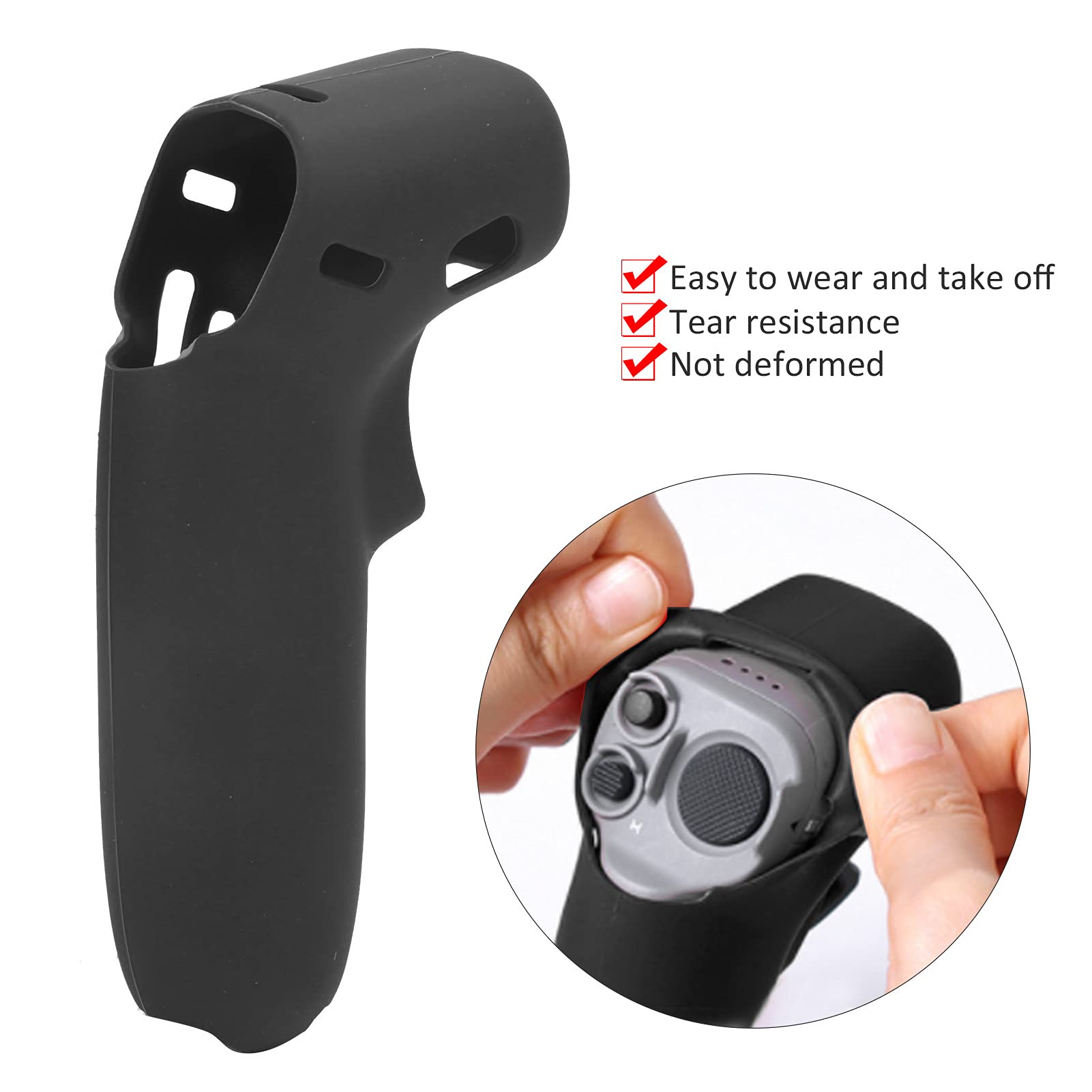 Protective Sleeve for FPV, Soft Joystick Gel Joystick Cover for FPV for FPV(black)