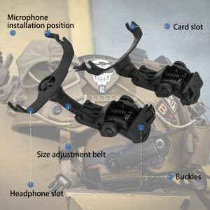 Hearangel ARC Rail Adapter Accessories for Comta III Tactical Headsets Upgade Version Compatible with Ops-Core Fast ARC Rail