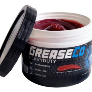 Red and Tacky Lithium Grease 1 LB Tub | Wheel Bearing | High Temp | Axle | Automotive | Trailer | 5th Wheel | Ball Joint | Tractor | Jar of Grease | Resealable Can of Grease | NLGI 2 | HeavyDuty