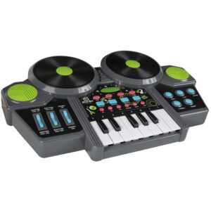 First Act Discovery Musician DJ Mixer, ASMR Generator - Create Custom Beats, Remix Sounds, Add Drums, and Scratch Like A DJ! - Great for Beginners, Makes Learning to Music Easy and Fun