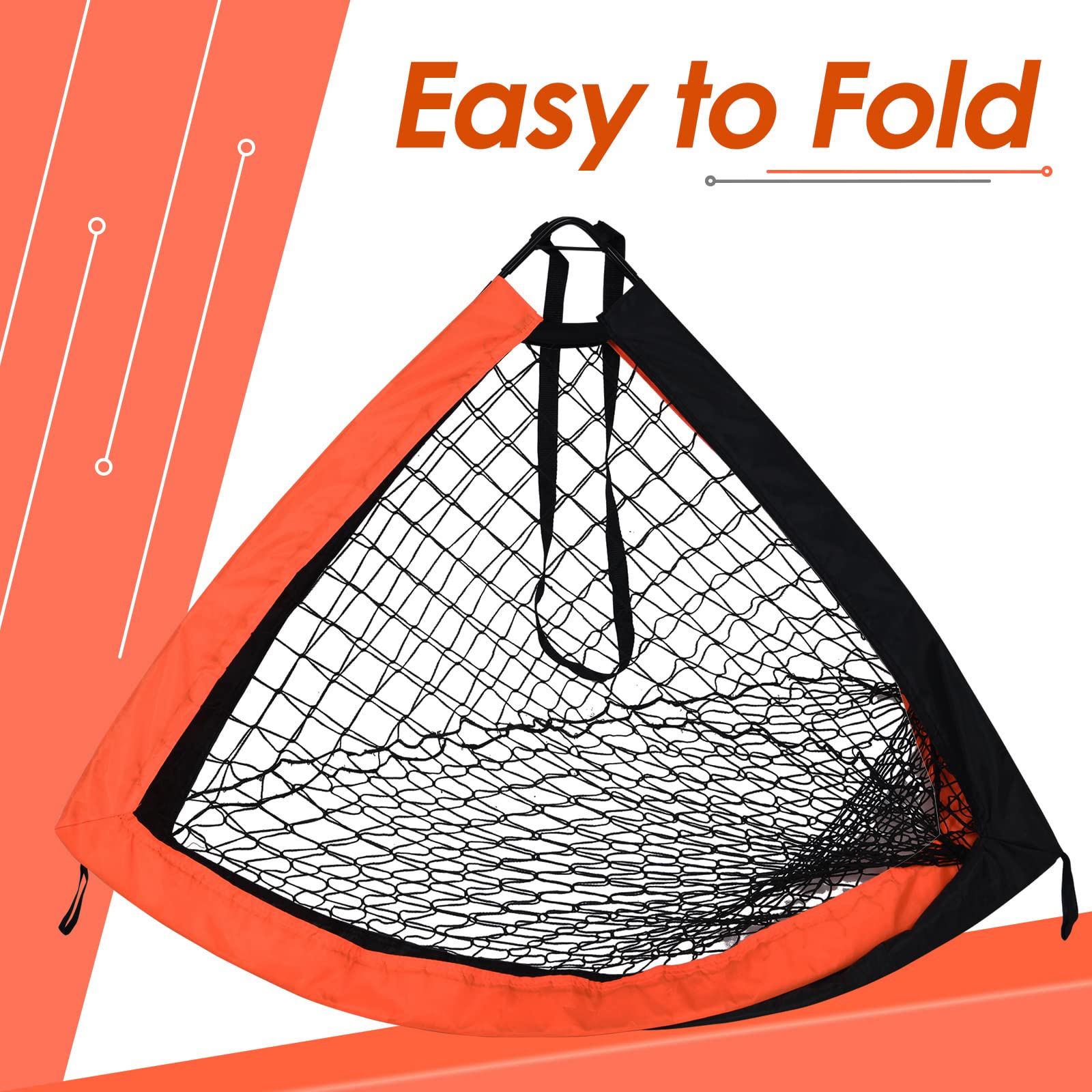 Poslon Soccer Goal Kids Soccer Net Set Carry Bag for Games and Training for Backyard for Kids and Teens