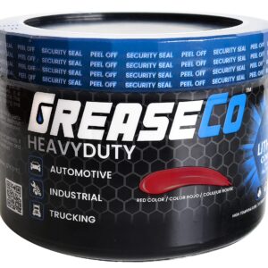 Red and Tacky Lithium Grease 1 LB Tub | Wheel Bearing | High Temp | Axle | Automotive | Trailer | 5th Wheel | Ball Joint | Tractor | Jar of Grease | Resealable Can of Grease | NLGI 2 | HeavyDuty