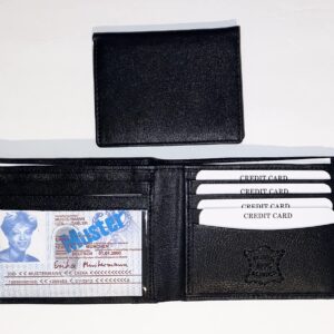 Mens RFID Blocking Bifold Wallet with Matching Key Chain- Gift Set Masonic (Black)