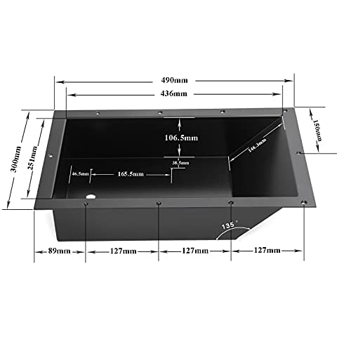 XRRX Recessed Boat Trolling Motor Pan, Trolling Motor Foot Pan, Applicable To Most Size- matched Trolling Motor Foot Pedal Pan, Replaces Minn Kota 100RTMP