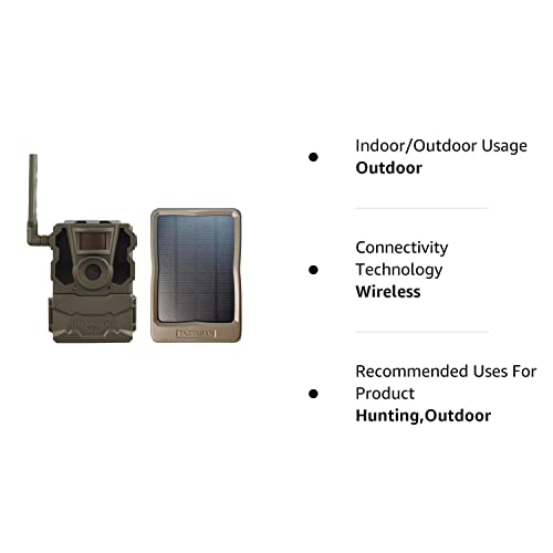 TACTACAM outdoor Reveal XB Cellular Trail Camera, 720p No Glow - Verizon & AT&T Reveal External Solar Panel