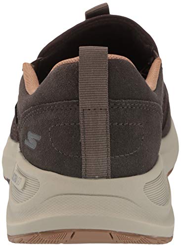 Skechers Men's Go Walk Outdoor-Athletic Slip-On Trail Hiking Shoes with Air Cooled Memory Foam Sneaker, Brown, 10.5 X-Wide