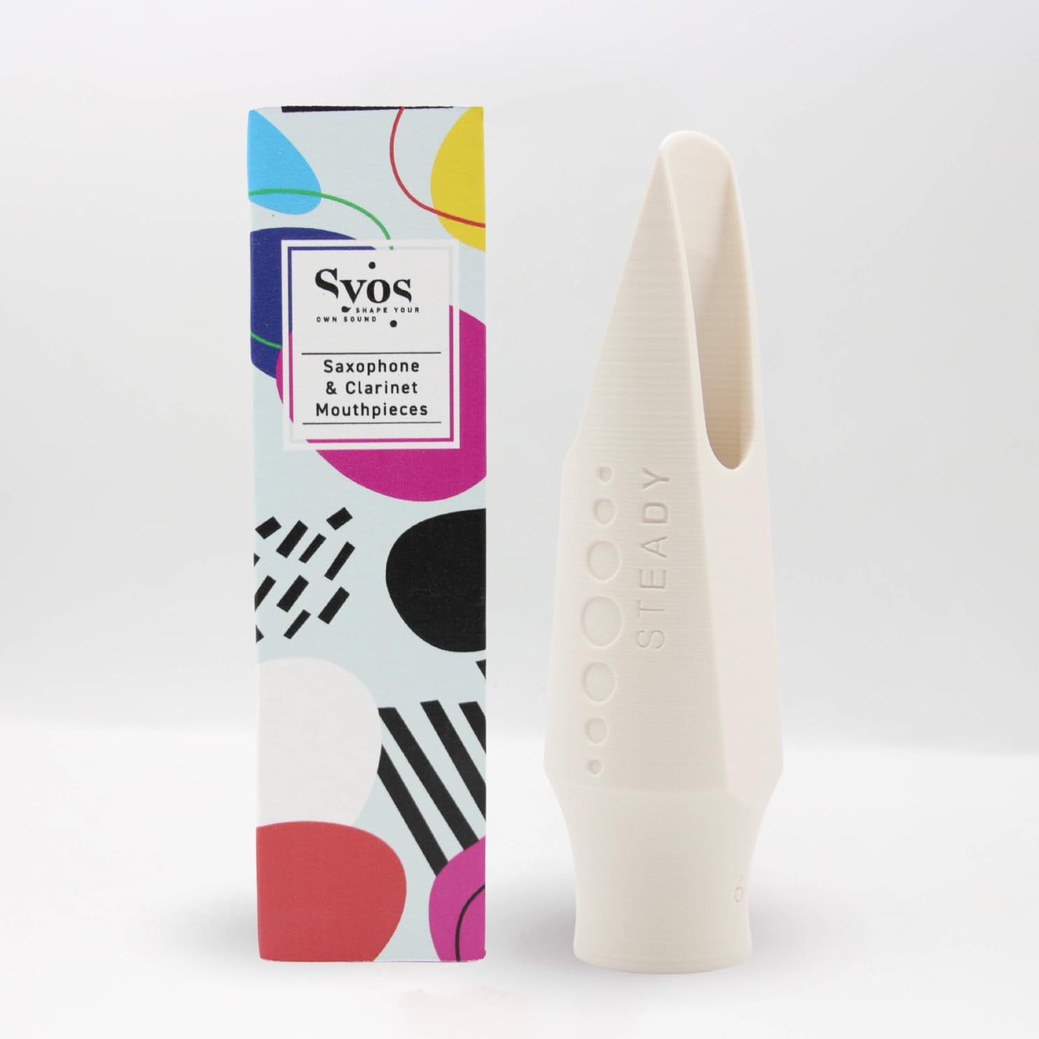 Syos Tenor Saxophone Mouthpiece, Steady Model, 7 Tip Opening, Arctic White, Improve the Sound of your Sax with this Easy-To-Play, Flexible and Homogeneous Tenor Sax Mouthpiece