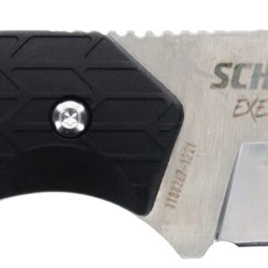 Schrade Delta Class Exertion Gut Hook Fixed Blade 8.5in with 4in AUS-10 Steel Blade and Non-Slip Grip for Hunting