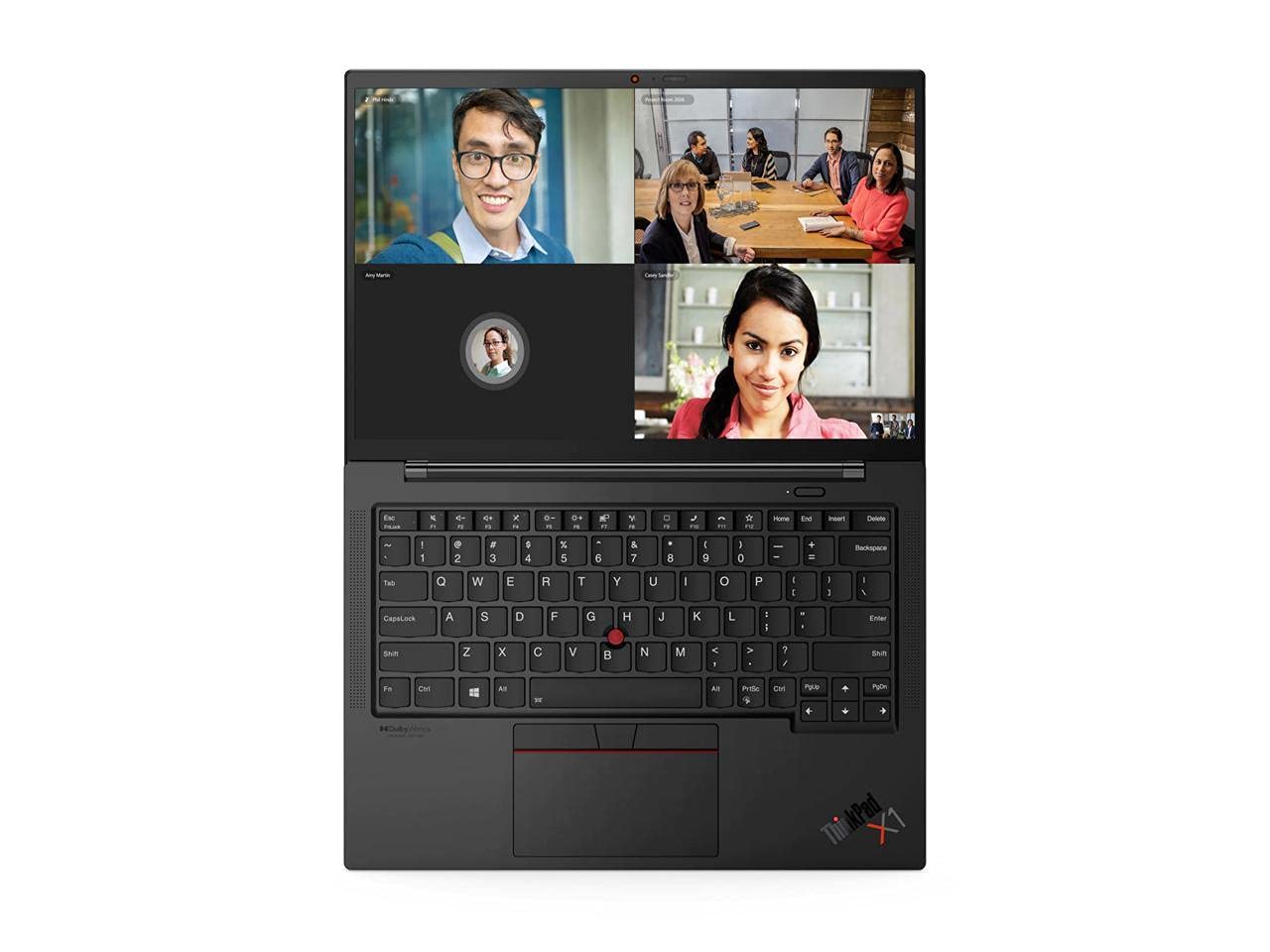 Latest Lenovo ThinkPad X1 Carbon Gen 9 14" FHD+ Ultrabook IPS, 400 nits,11th gen i7-1165G7, 16GB DDR4, 1TB SSD, Fingerprint Reader, Thunderbolt 4, Weighs 2.49 lbs, Win 11 Pro (20XW00FSUS) - Black