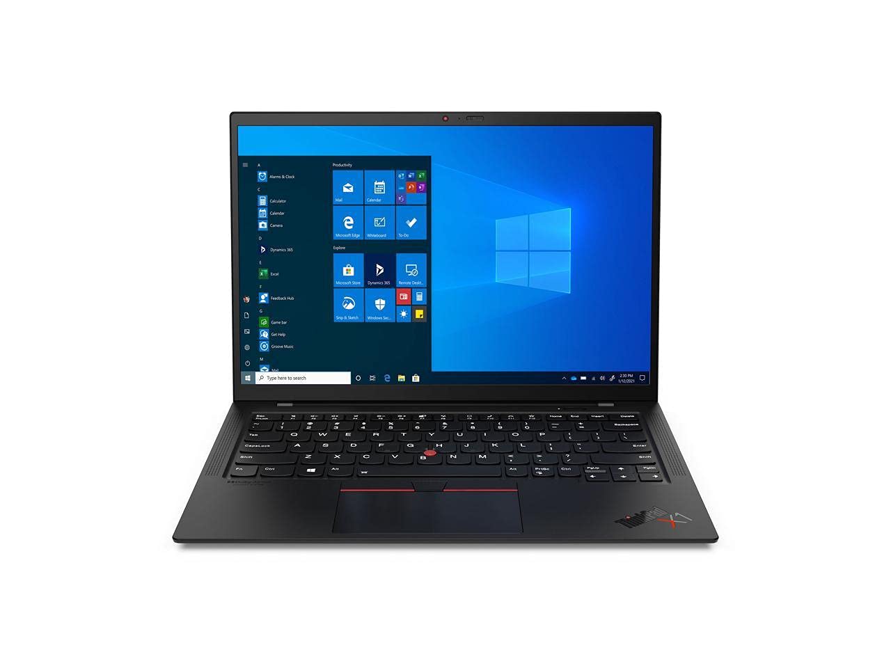 Latest Lenovo ThinkPad X1 Carbon Gen 9 14" FHD+ Ultrabook IPS, 400 nits,11th gen i7-1165G7, 16GB DDR4, 1TB SSD, Fingerprint Reader, Thunderbolt 4, Weighs 2.49 lbs, Win 11 Pro (20XW00FSUS) - Black