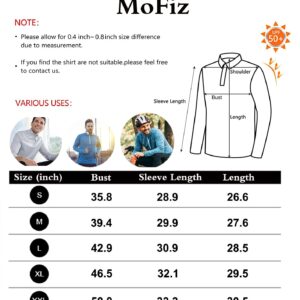 MoFiz Men's Quick-Dry Active Sports Shirts Quarter Zip Long Sleeve Running Pullover Athletic Outdoor Tops Dark Green L